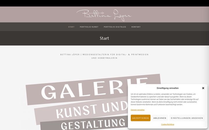 Screenshot of bettina-loeper.com
