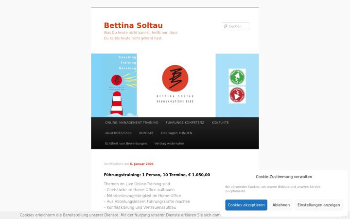 Screenshot van bettina-soltau.de