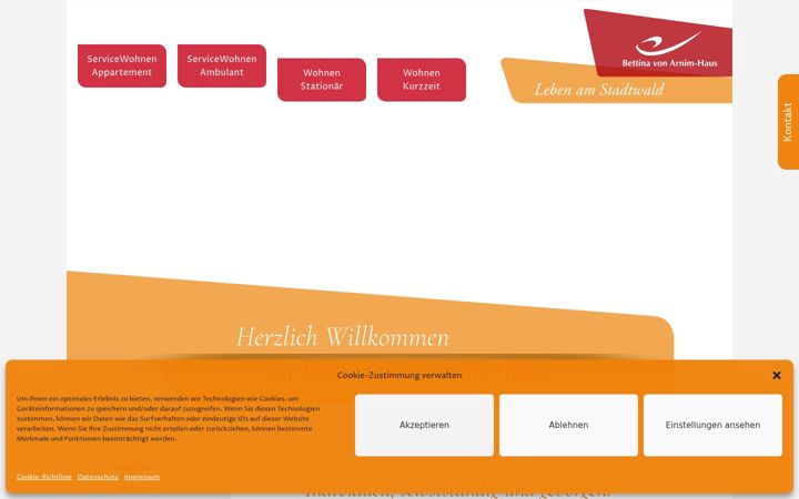 Screenshot van bettina-von-arnim-haus.de