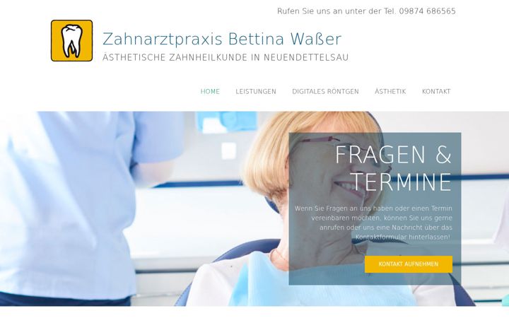 Screenshot van bettina-wasser.de