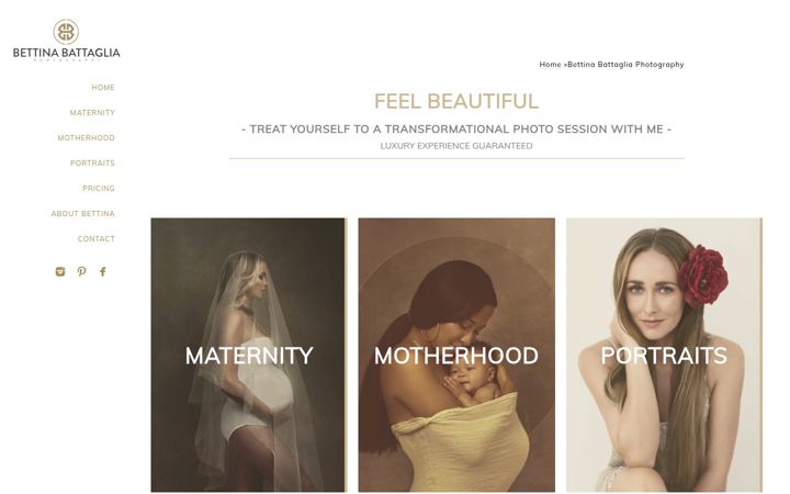 Screenshot of bettinabattaglia.com