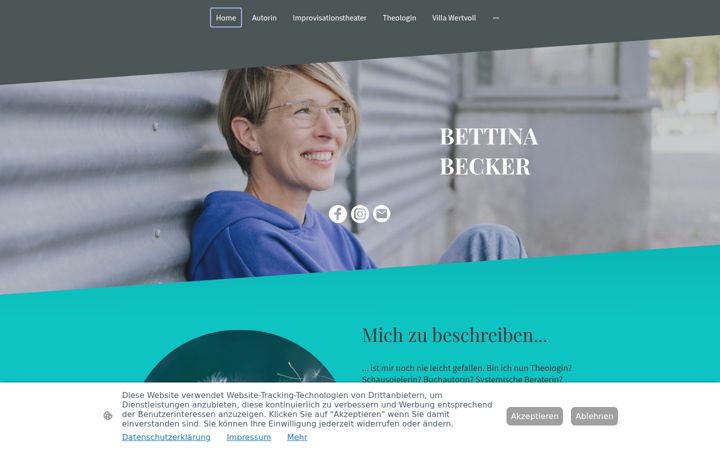Screenshot of bettinabecker.de