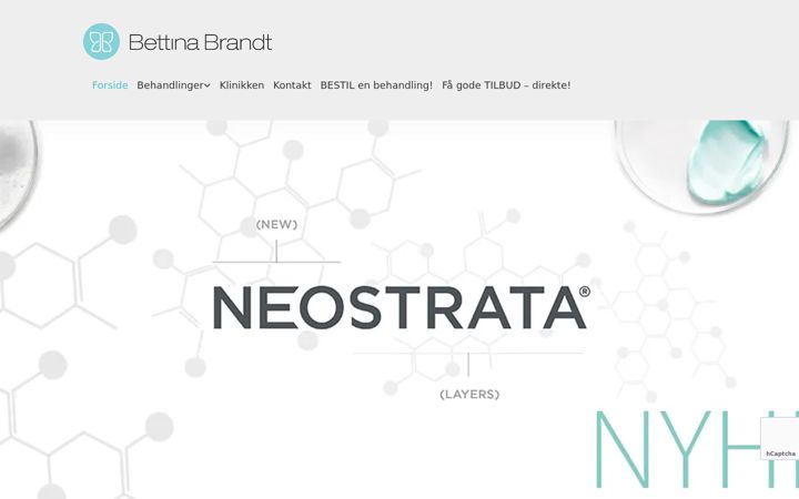 Screenshot of bettinabrandt.dk