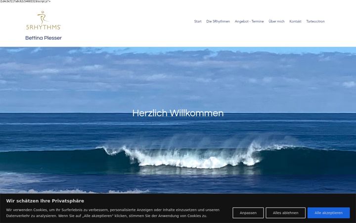 Screenshot of bettinaplesser.com