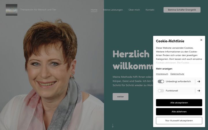 Screenshot of bettinaschaeferenergetik.de