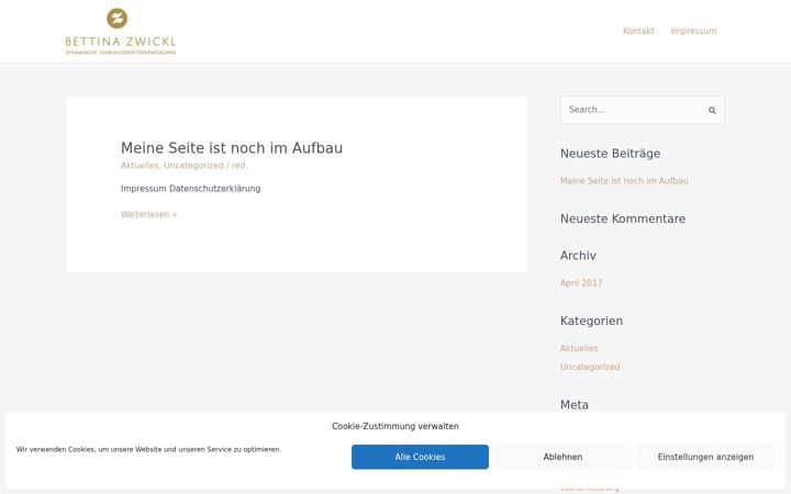 Screenshot of bettinazwickl.com