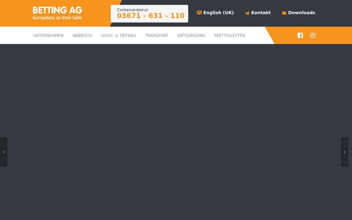 Screenshot of betting-ag.de