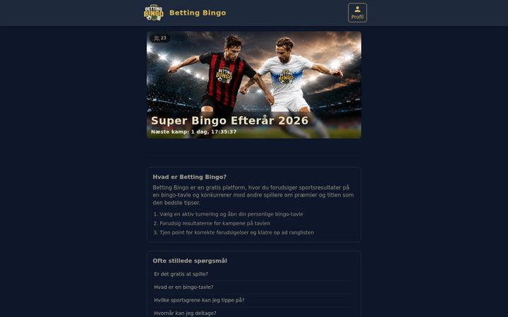 Screenshot of bettingbingo.dk