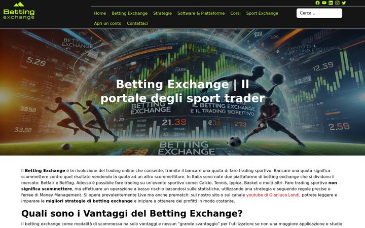 Screenshot of bettingexchange.cc