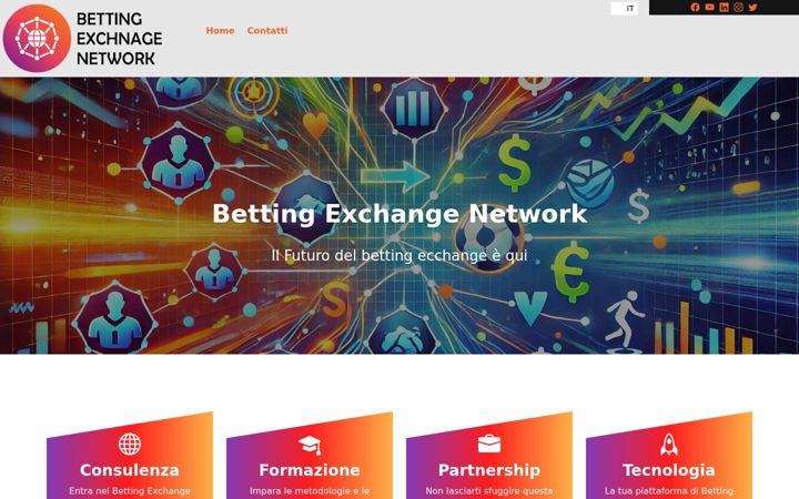 Screenshot of bettingexchangenetwork.com