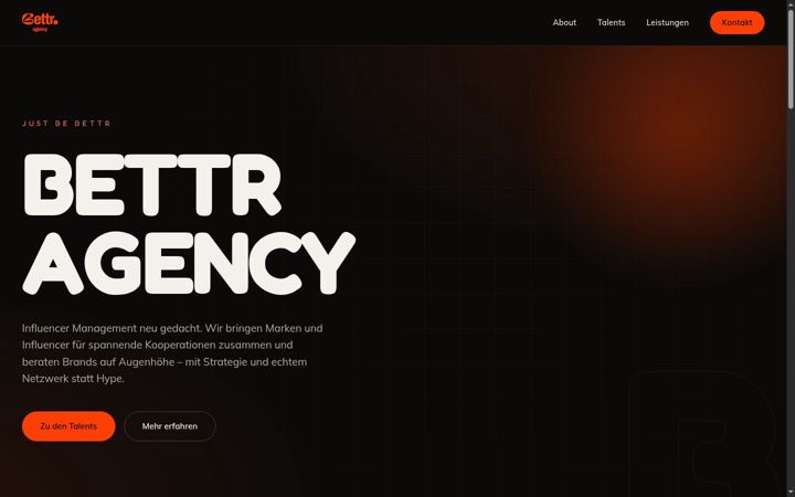 Screenshot of bettr-agency.de