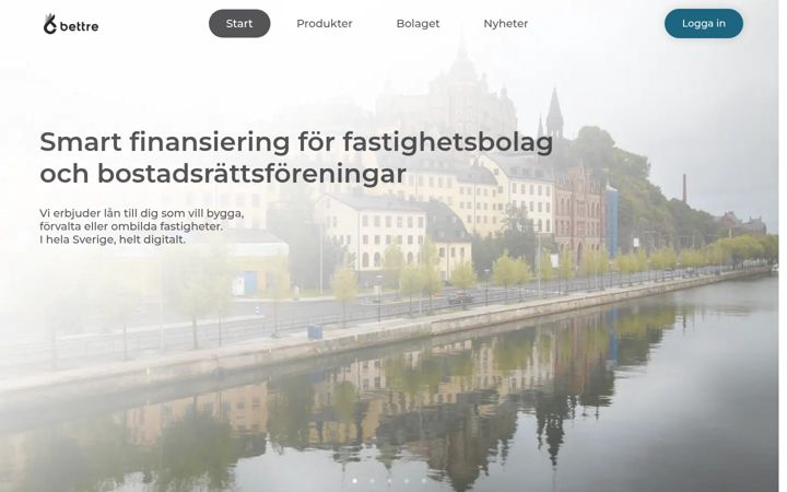 Screenshot of bettre.se
