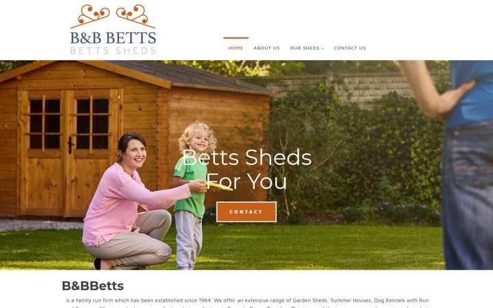Screenshot of betts-sheds.co.uk