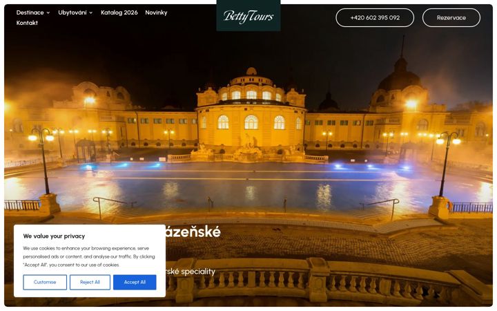 Zrzut ekranu betty-tours.cz