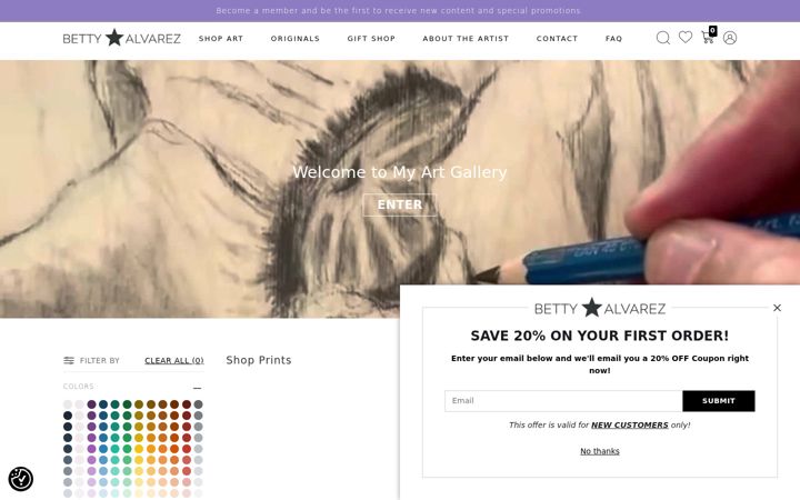 Screenshot of bettyalvarez.com