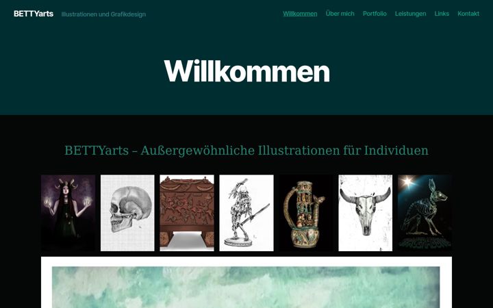 Screenshot of bettyarts.de