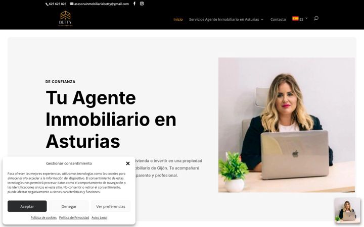 Screenshot of bettyasesorainmobiliaria.es