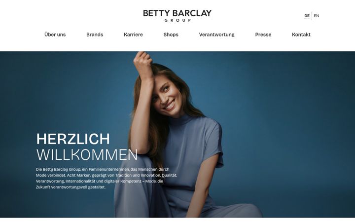 Screenshot of bettybarclay-group.com