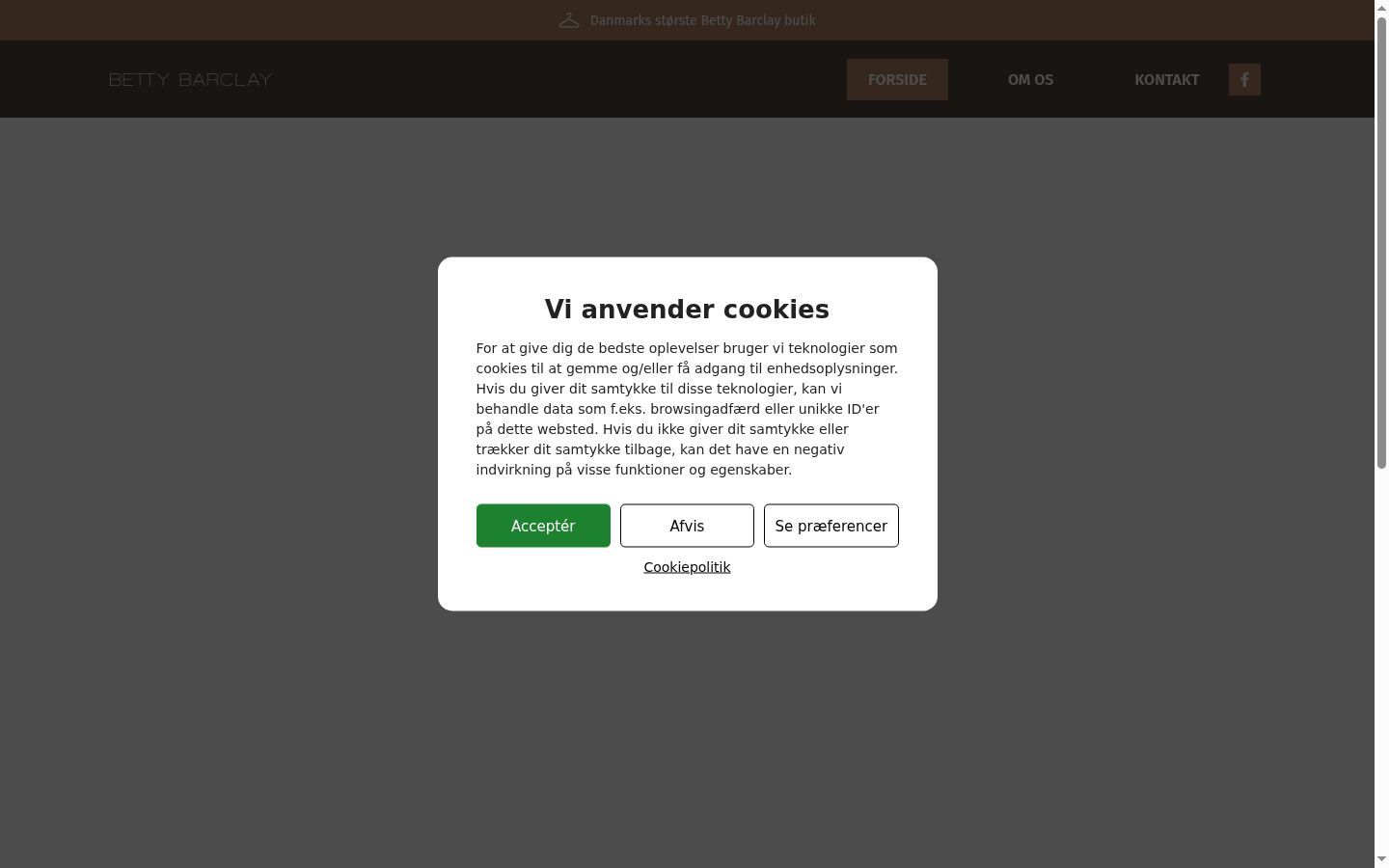 Screenshot tal-banner tal-kunsens muri qabel kwalunkwe interazzjoni