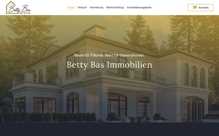 Screenshot of bettybas-immobilien.de