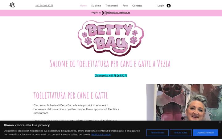 Skærmbillede af bettybau.ch