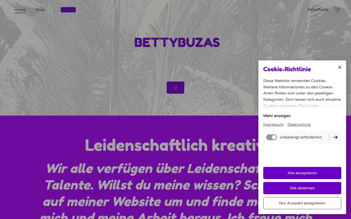 Screenshot of bettybuzas.de
