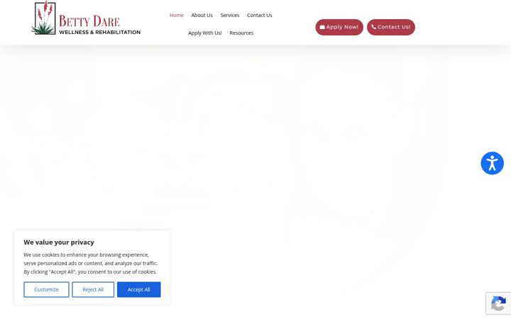Screenshot of bettydarewellness.com