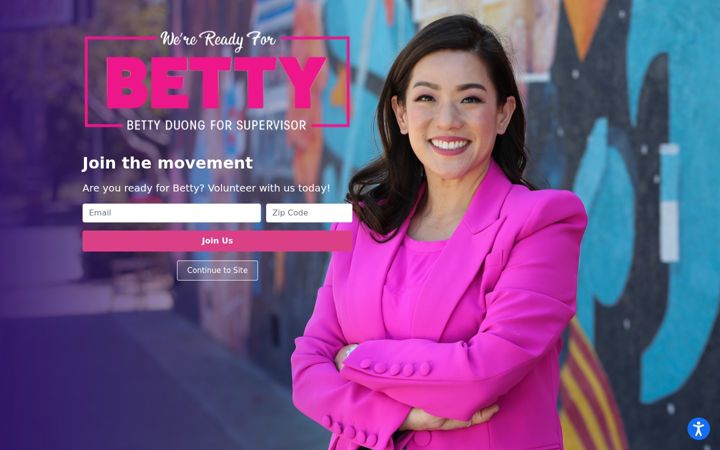 Screenshot of bettyduong.com