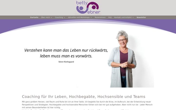 Screenshot of bettyebner-coaching.de