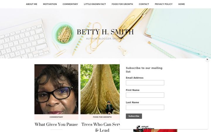 Screenshot of bettyhsmith.com