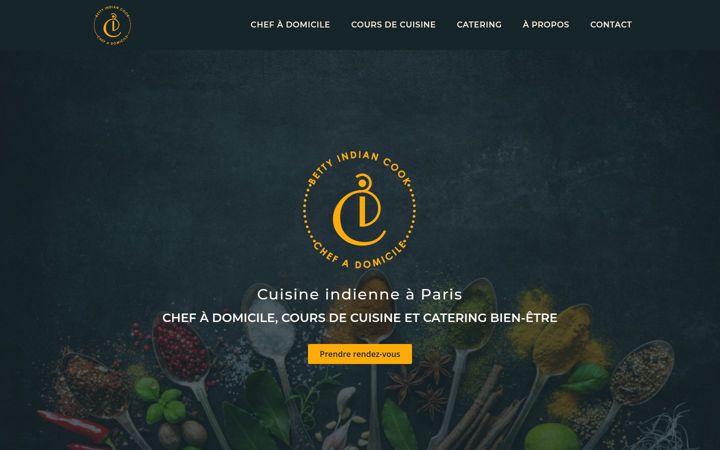 Screenshot of bettyindiancook.fr