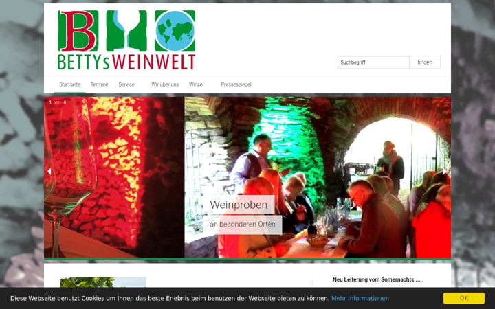 Screenshot ta' bettysweinwelt.de