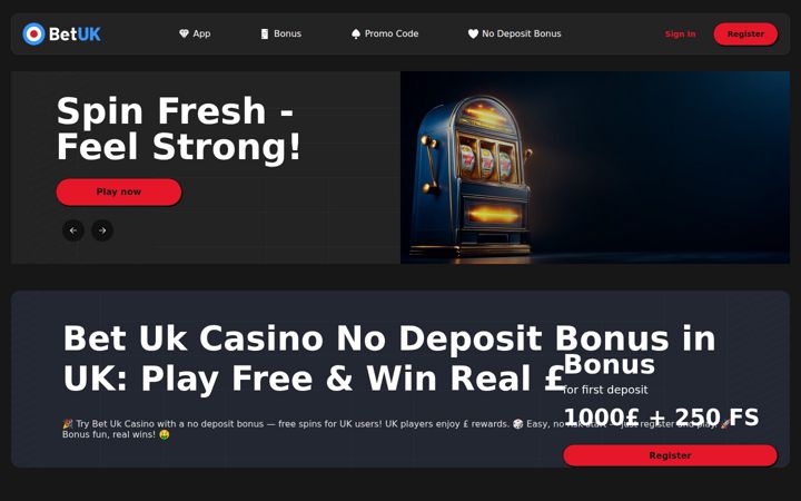 Screenshot of betukcasino.org