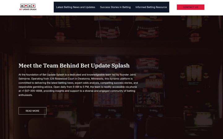 Screenshot of betupdatesplash.com