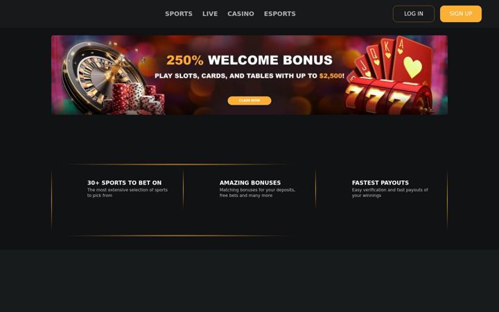 Screenshot of betwhale.com