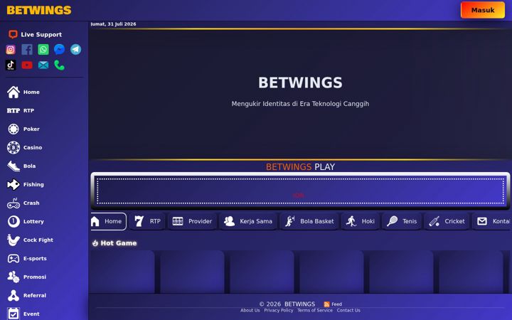 Screenshot stránky betwings.org