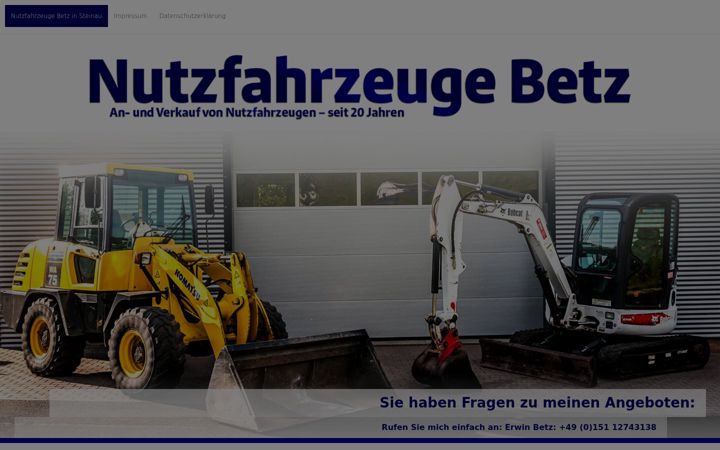Screenshot stránky betz-steinau.de