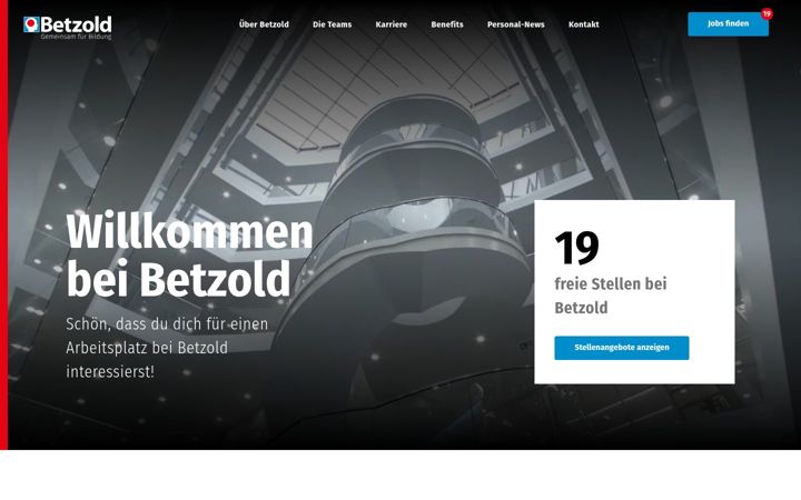 Screenshot of betzold-karriere.de