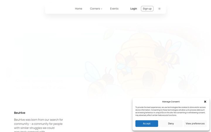 Screenshot of beuhive.com