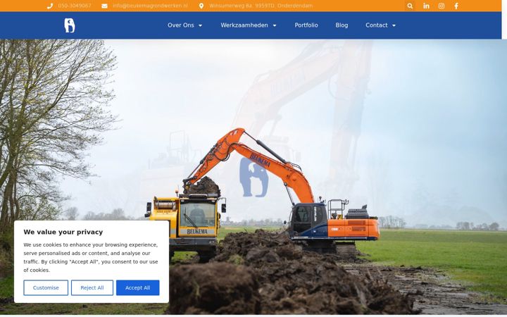 Screenshot ta' beukemagrondwerken.nl