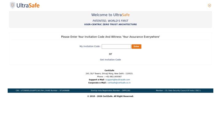 Screenshot of beultrasafe.com