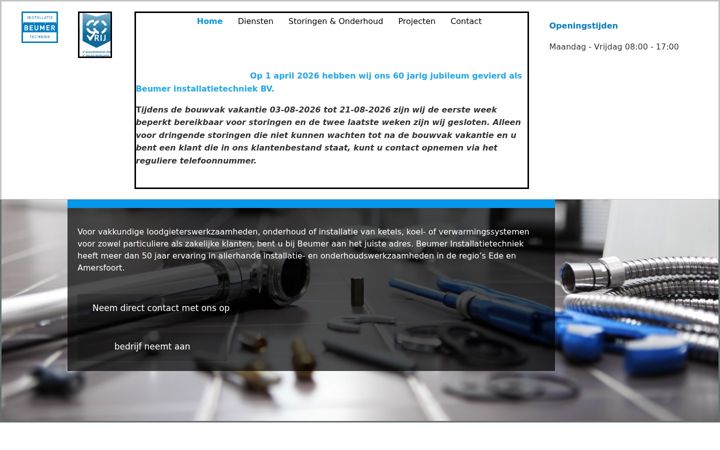 Screenshot of beumer-ede.nl