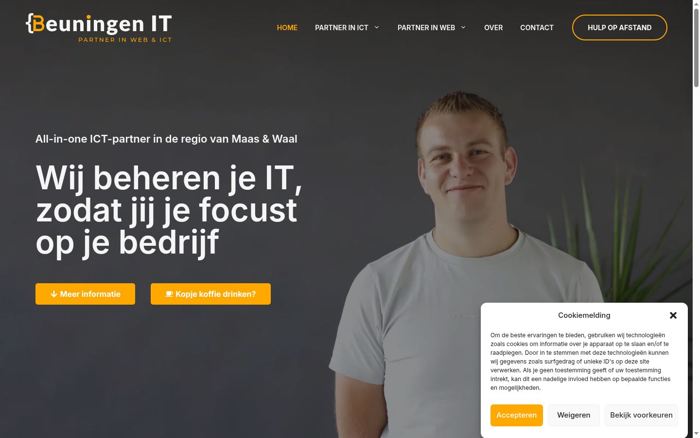 Screenshot tal-banner tal-kunsens muri qabel kwalunkwe interazzjoni