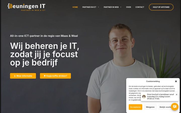 Screenshot of beuningenit.nl