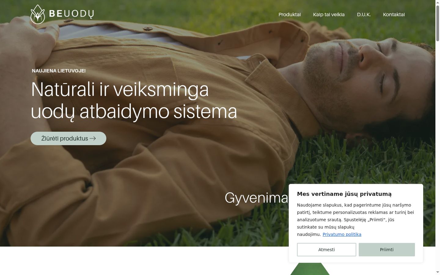 Snímka obrazovky banera súhlasu zobrazeného pred akoukoľvek interakciou