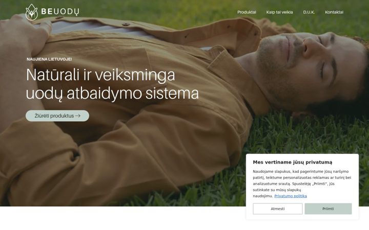 Screenshot of beuodu.lt