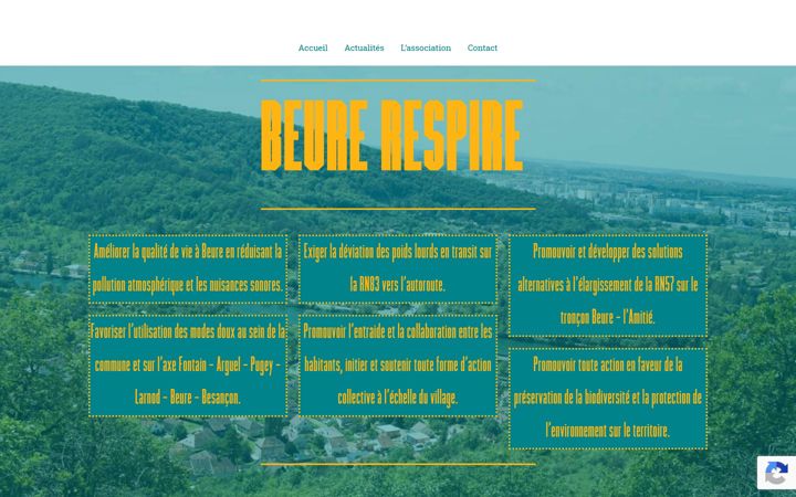 Screenshot stránky beure-respire.org