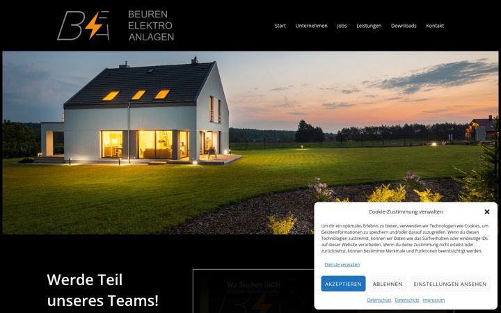 Capture d'écran de beuren-elektro-anlagen.de