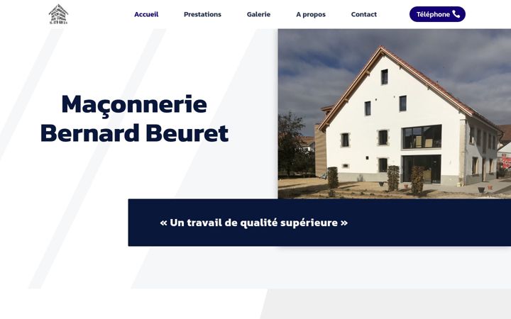 Screenshot of beuret-maconnerie.ch