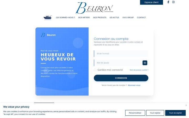 Screenshot of beuron.fr